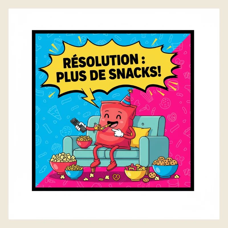 Fête de Snacks Dessin Popcorn