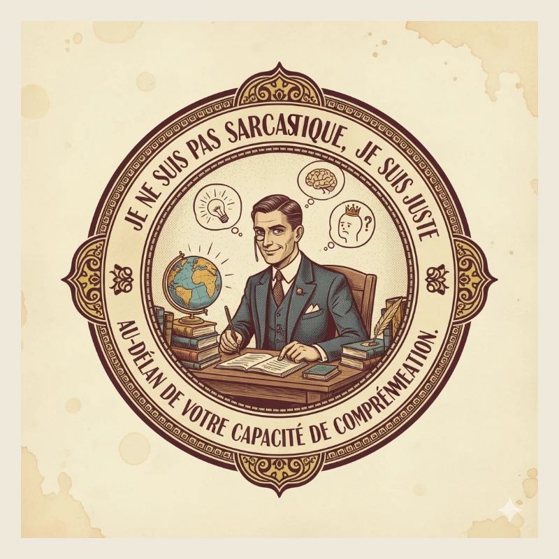 Vintage Büro Sarkasmus