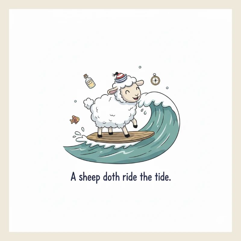 Moutons surfeurs
