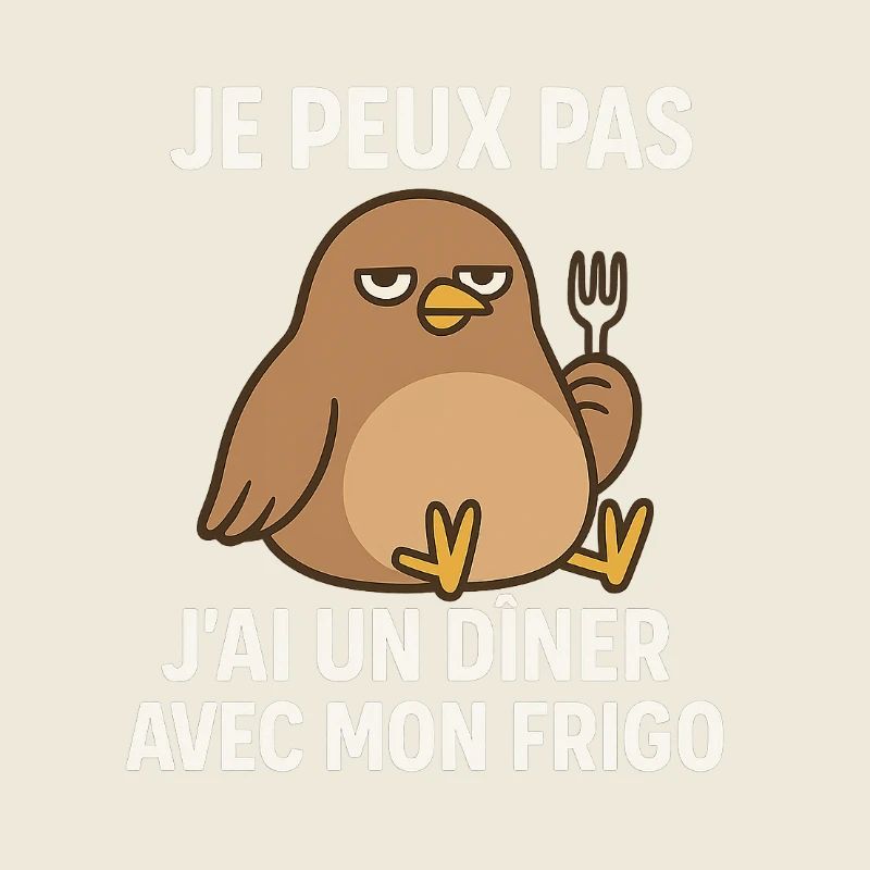 Je peux pas j'ai un dîner avec mon frigo 