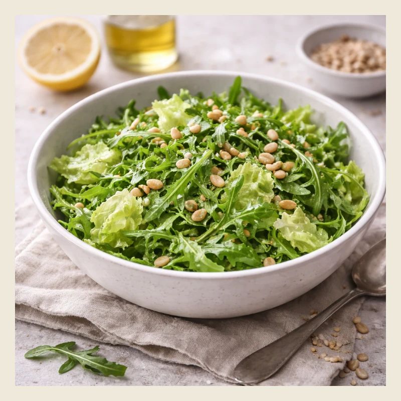 Rucola Pinienkernen Salat