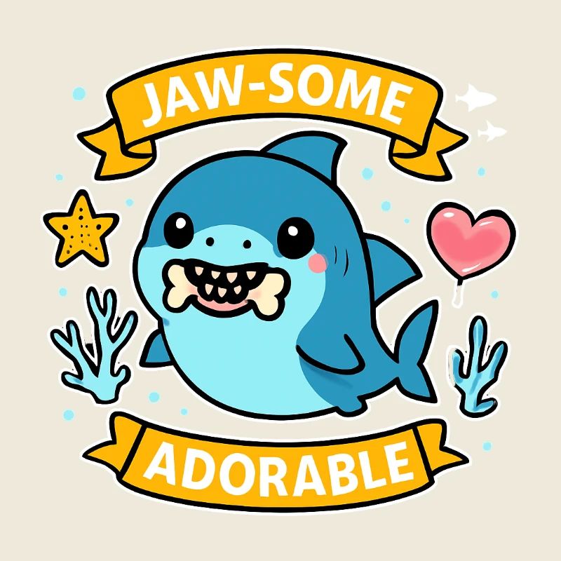 Jaw - Un adorable dessin animé de requin