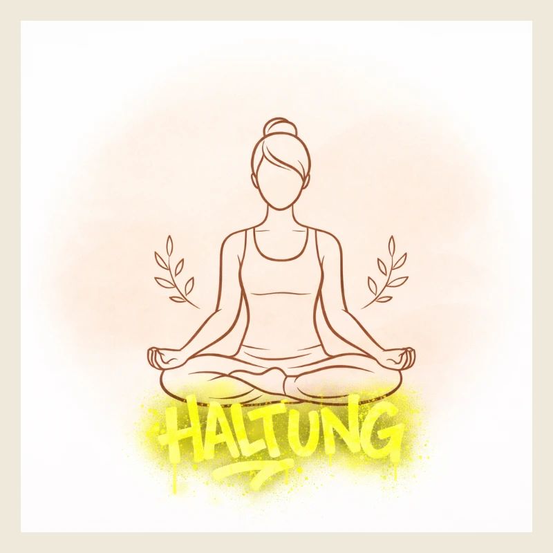 Illustration de la méditation de posture