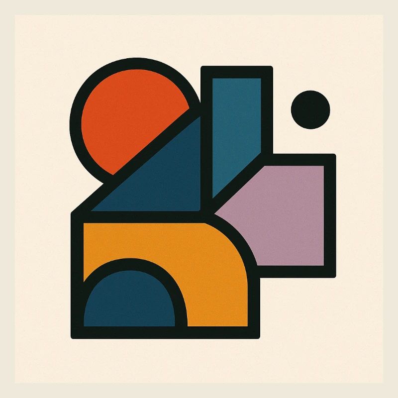 Formes Géométriques Contrastées