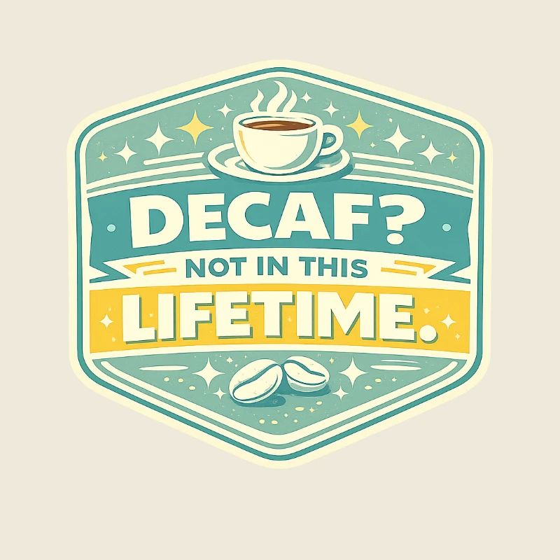 Decaf? No – Lifetime Coffee Badge