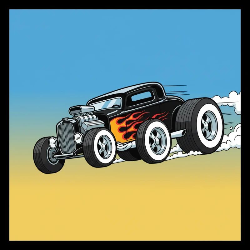 Hot Cartoon Flame Rod