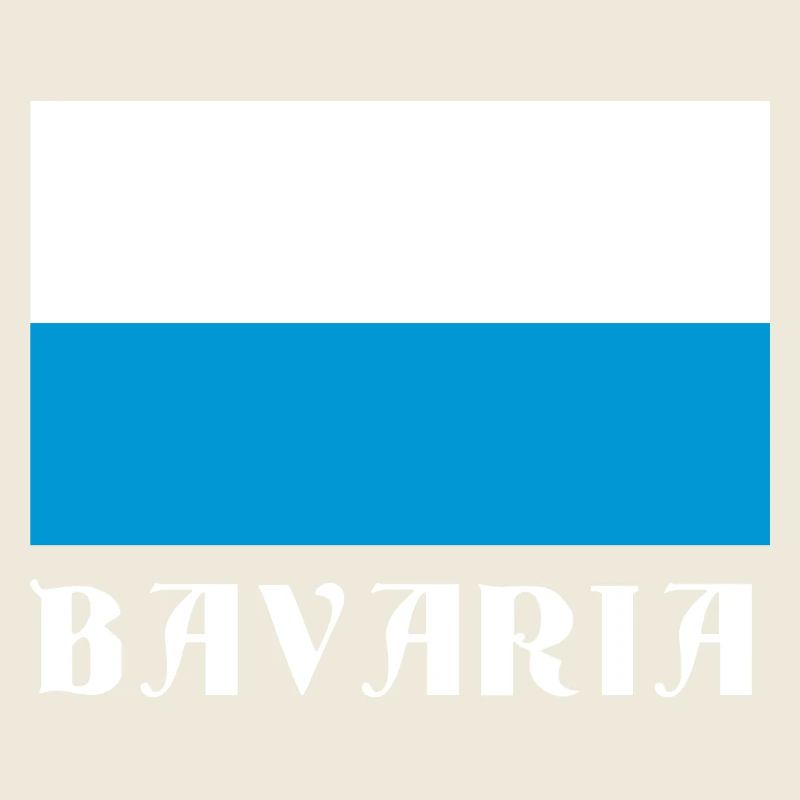 Bavaria Flagge mit gotischem Text