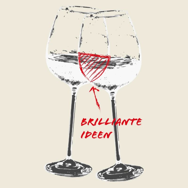 Weingläser- brilliante Ideen