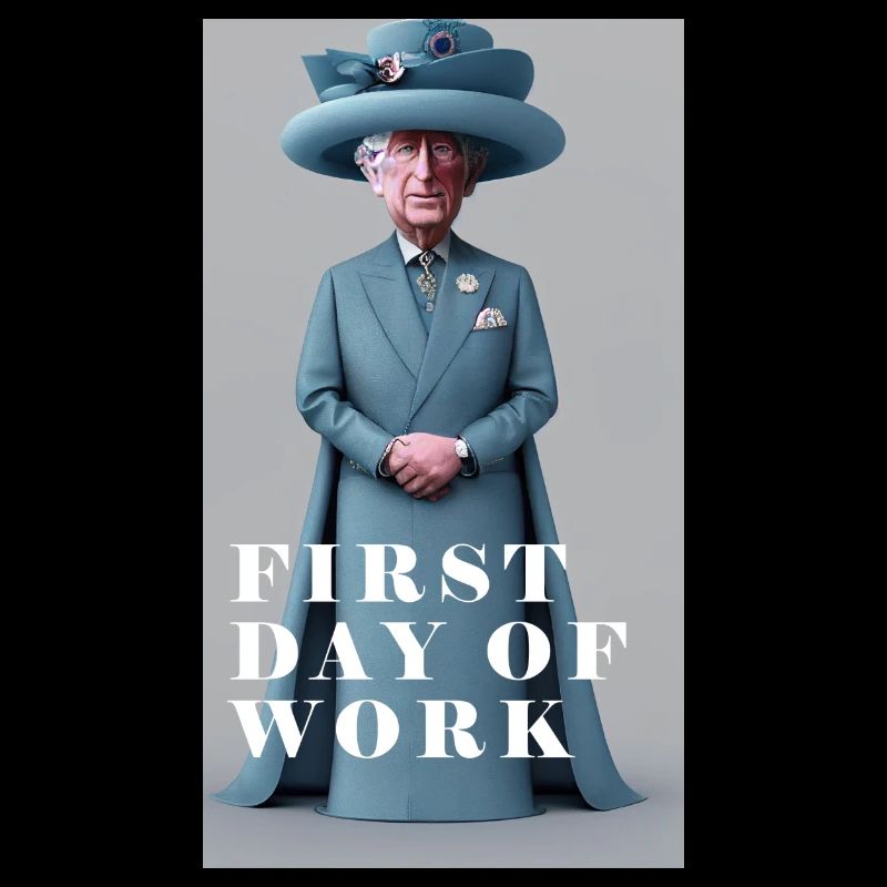 King Charles first day of work