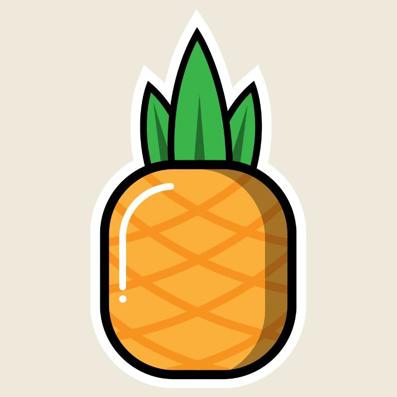 Ananas Frucht Vitamine Illustration Grafik