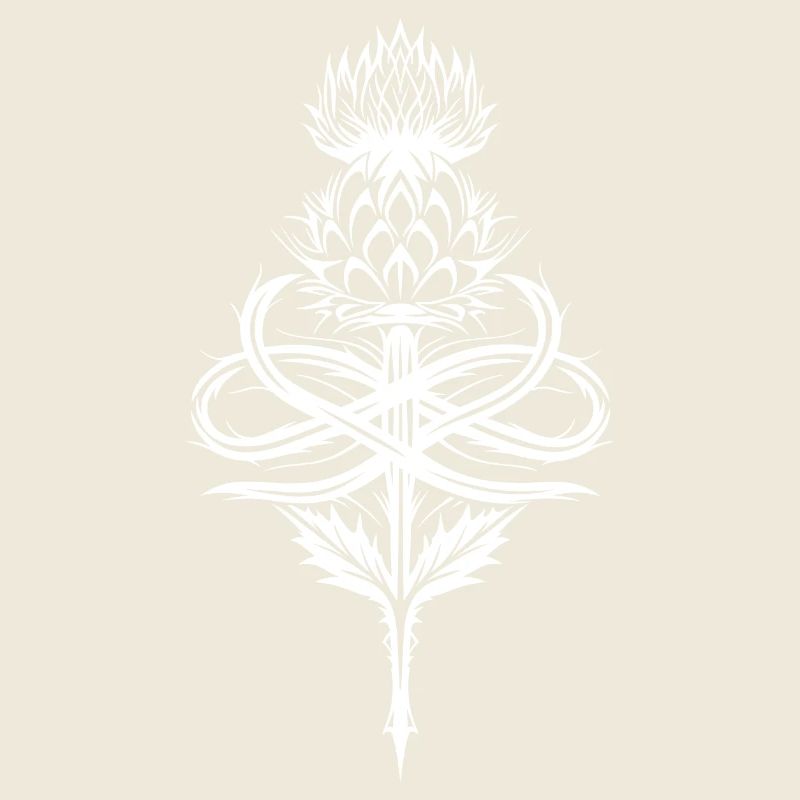 Distel Tribal mit Infinity Symbol
