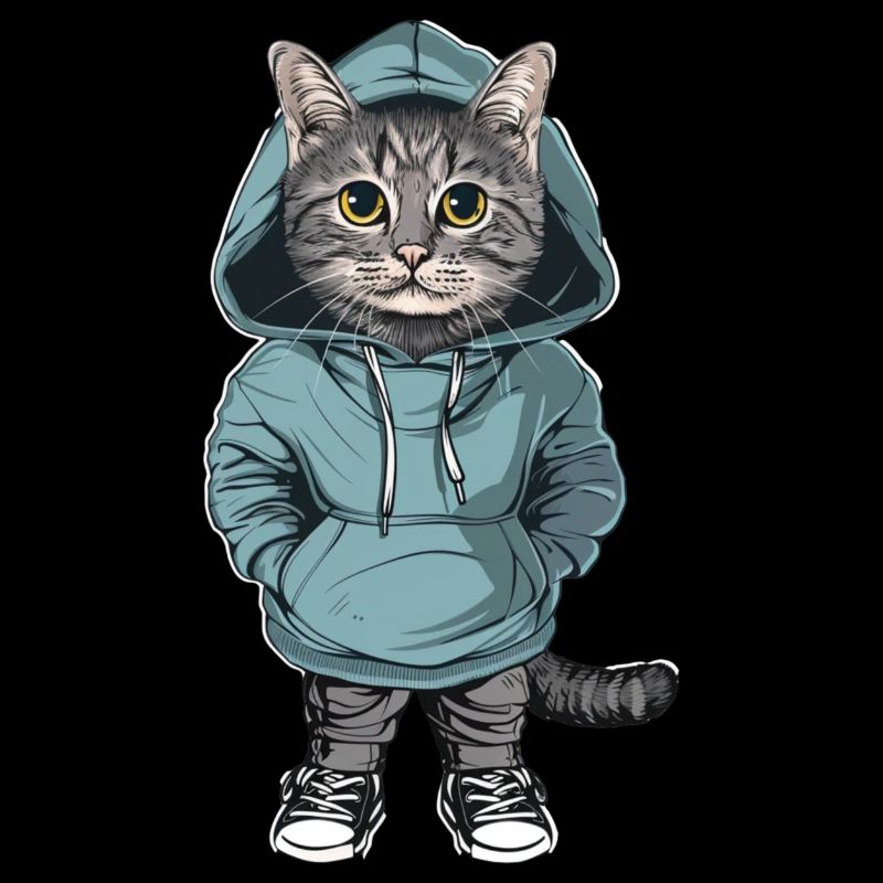 Chat avec sweat à capuche | Amoureux des chats