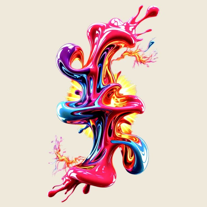 Fluide d’Art Liquide Abstrait