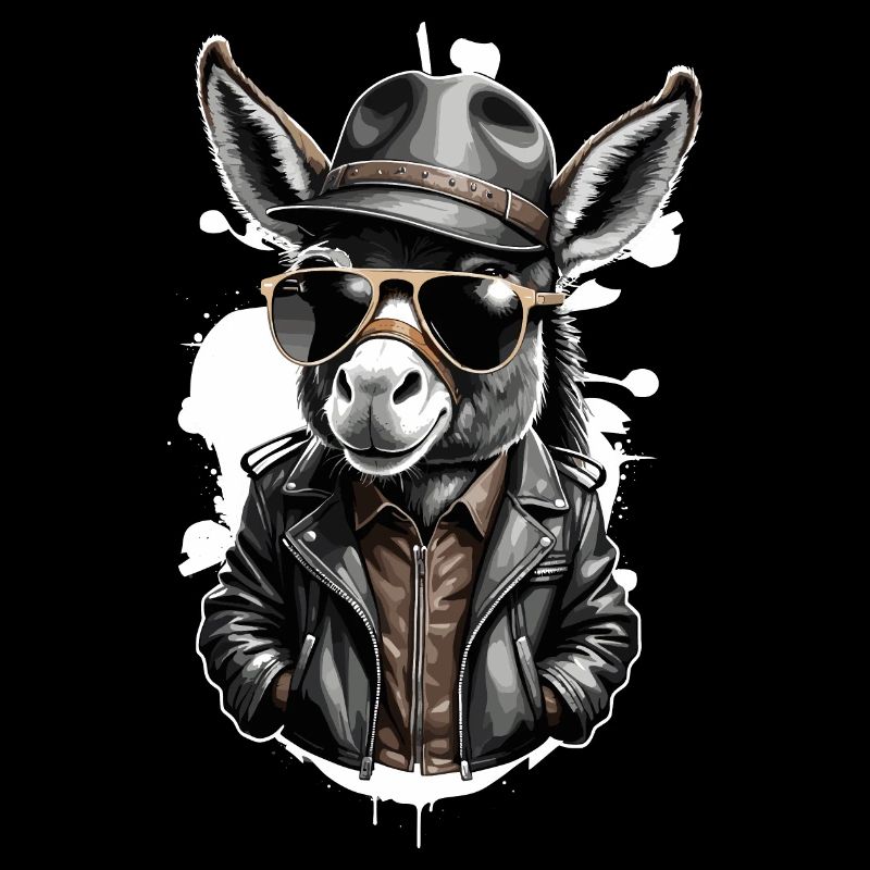 Cooler Esel