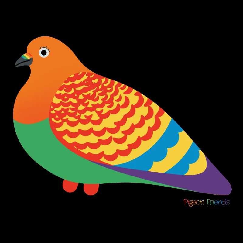 Pride-Taube: Bunt & Stolz!