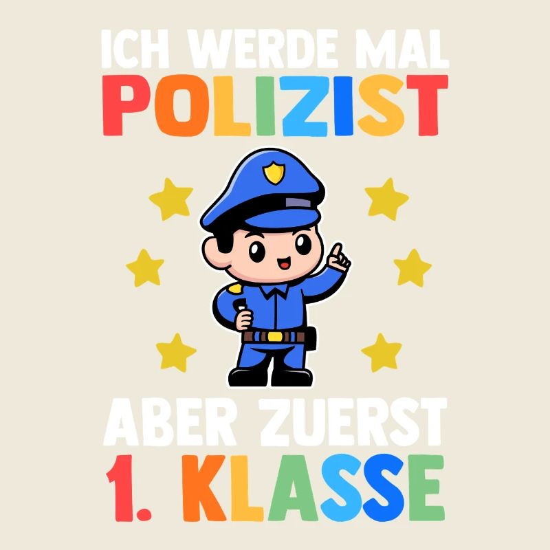 Policeman First Grade School Enrollment Schoolchild