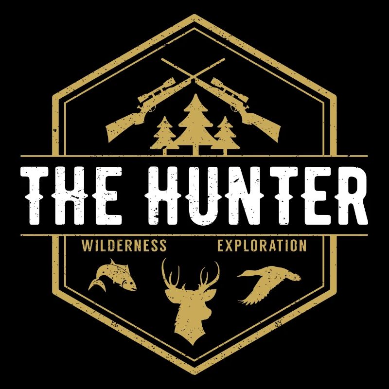 THE HUNTER hunting hunter forester deer forest gift