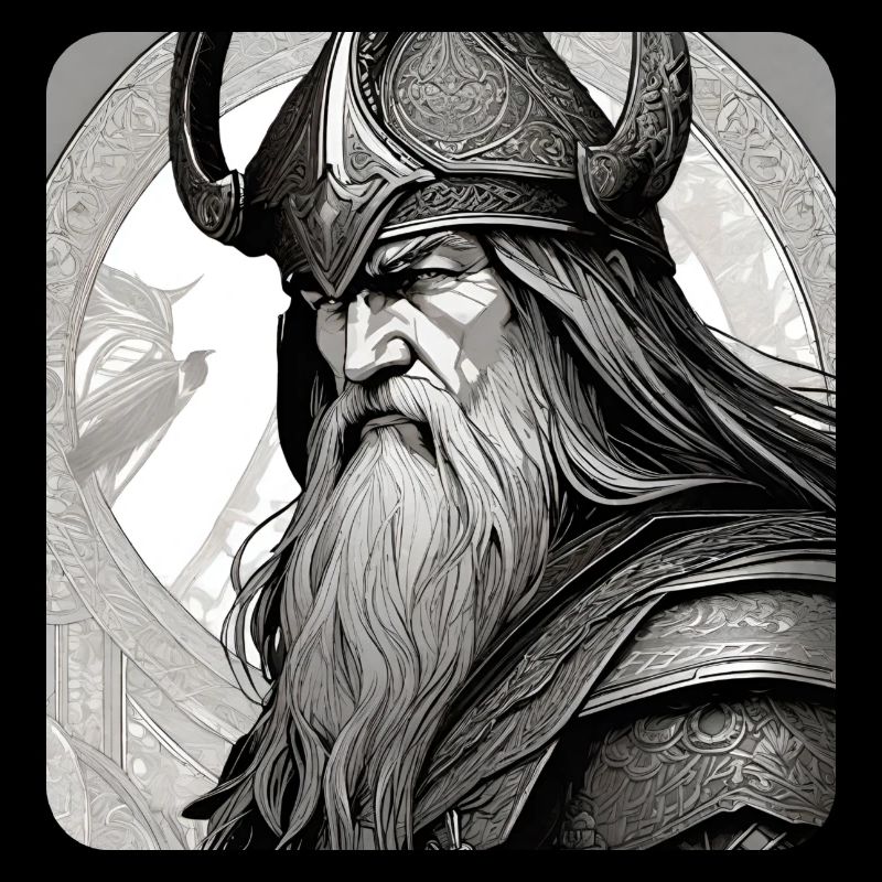 Fier Viking avec casque de cornes