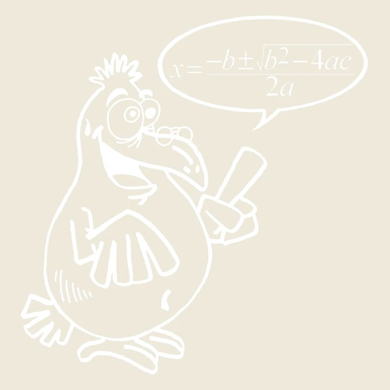Weißer Schlauer Vogel