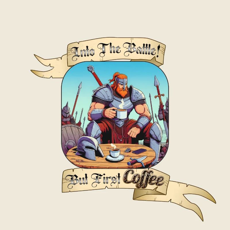 INTO THE BATTLE BUT FIRST COFFEE