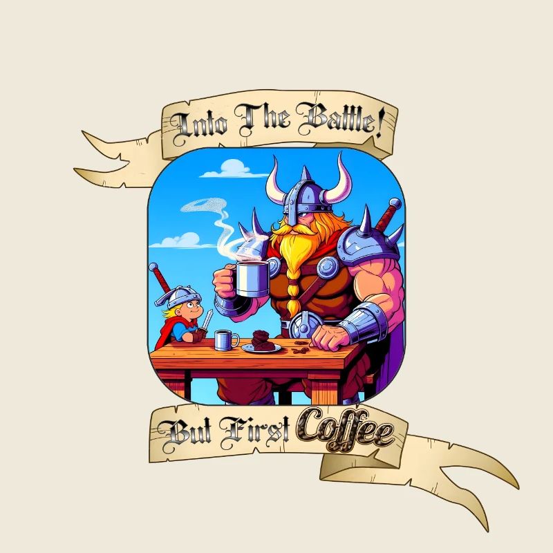 INTO THE BATTLE BUT FIRST COFFEE