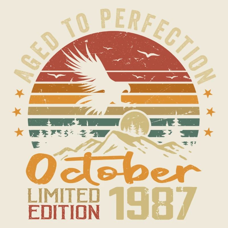 Vintage October 1987 - Retro October 1987 Gift