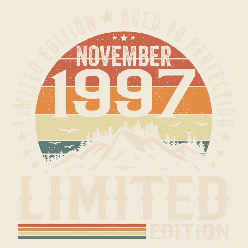 November 1997 Einzigartiger Retro-Geburtstag