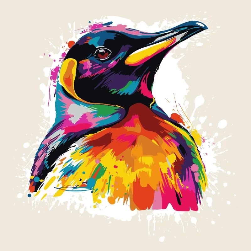 Illustrations colorées de tête de toucan