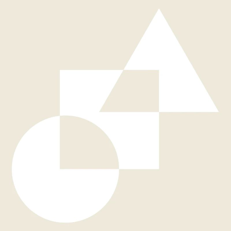 Monochromes geometrisches Mosaik