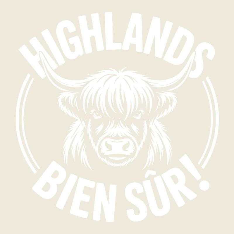 Highlands Bien Sûr – Vache Illustrée