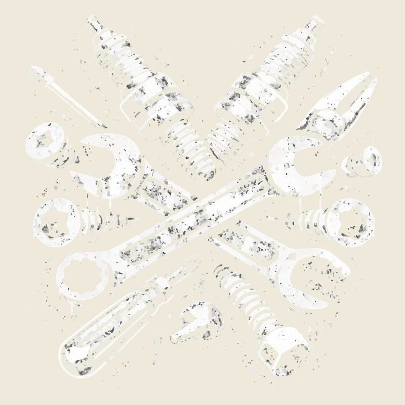 Tool Grunge Mechanic Spark Plug Design