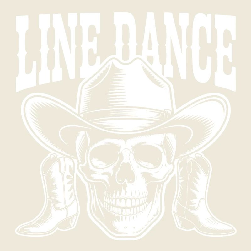 Line Dance Skull Western