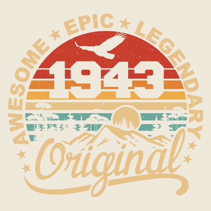 Original 1943 Birthday Gift 1943 Retro 1943