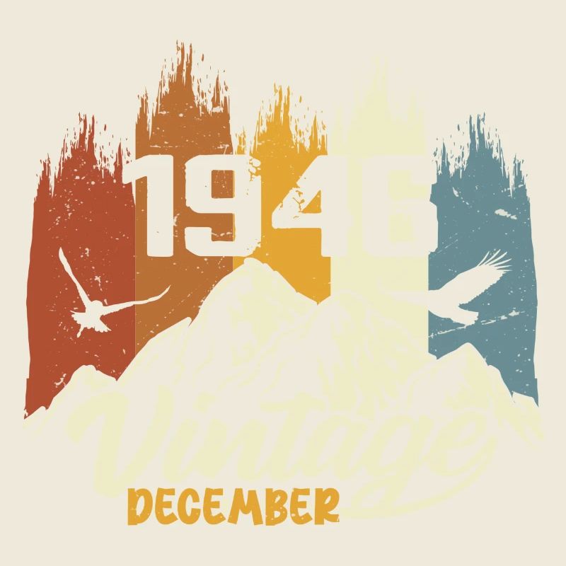 Geburtstagsgeschenk geboren im Dezember 1946