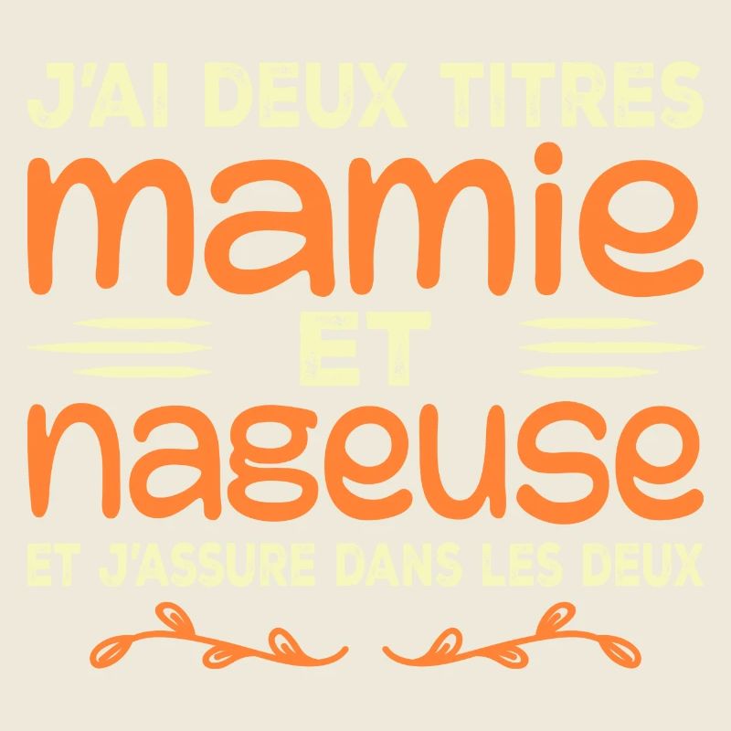 Deux Titres Mamie Nageuse | Grand-mère, Natation