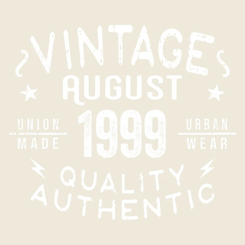 August 1999 Geburtstagsgeschenk August 1999 Retro