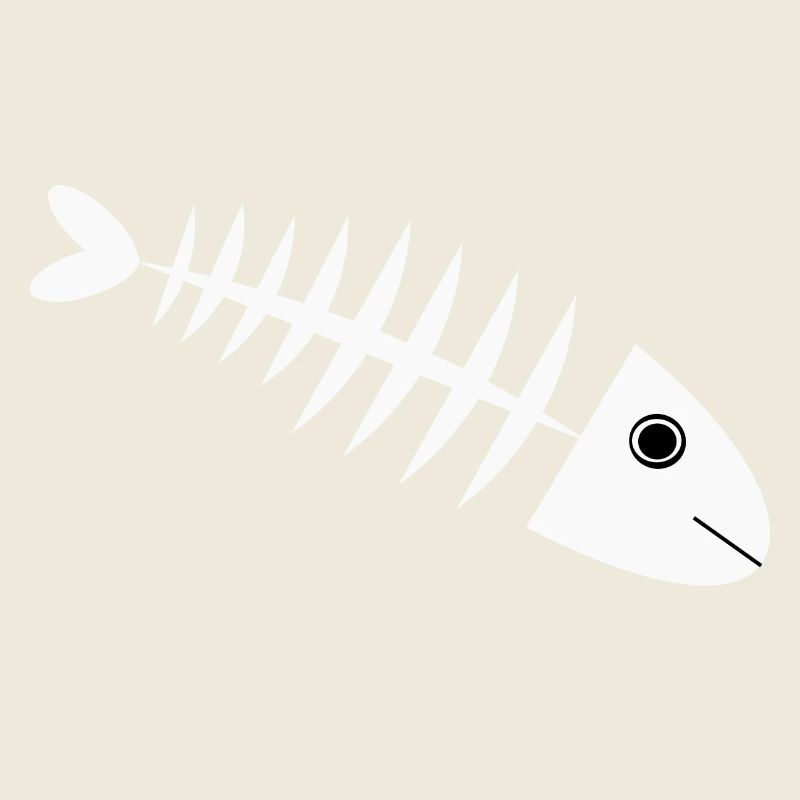 Fischgräte Fisch angeln