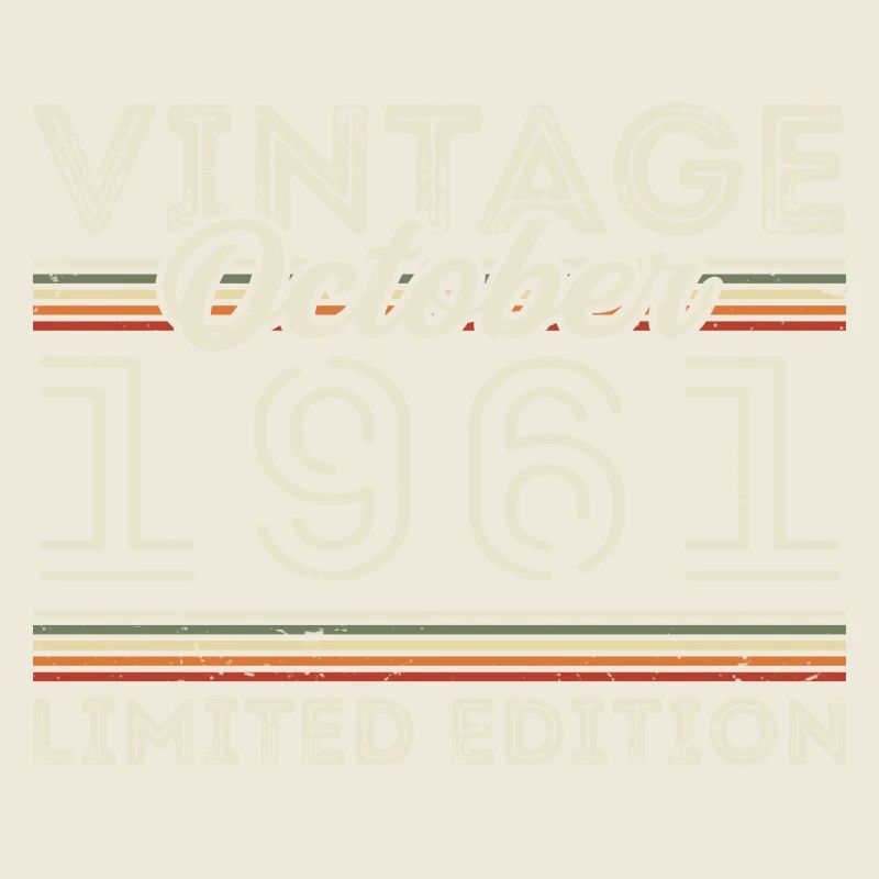 Oktober 1961 Geburtstag October 1961 Birthday Gift