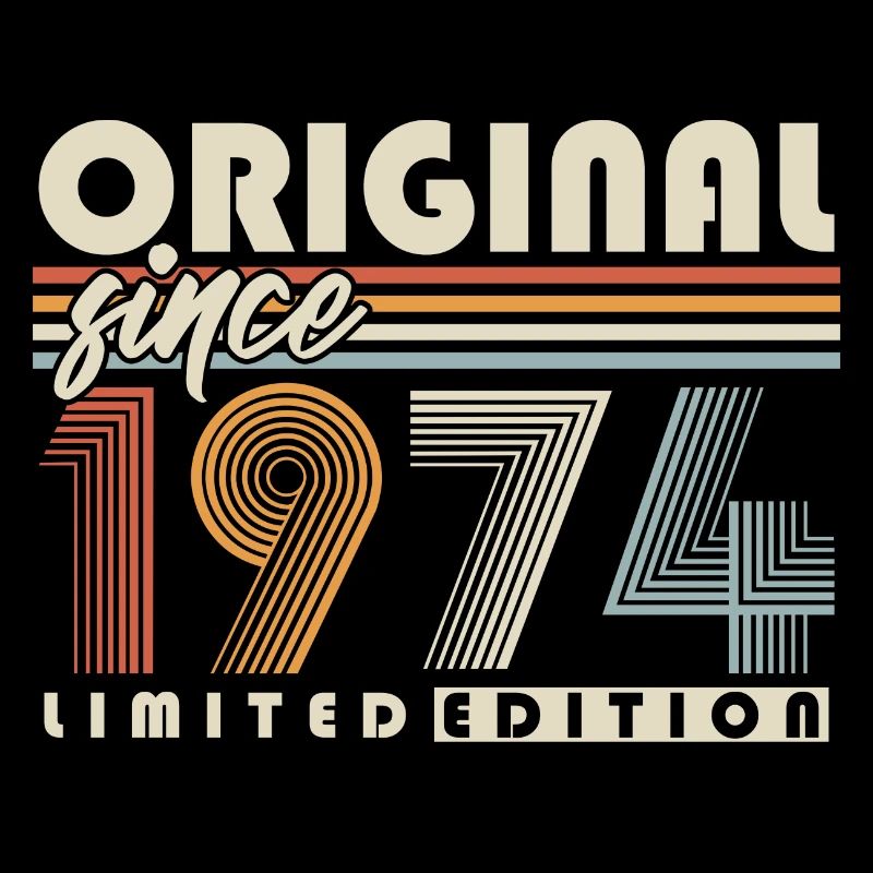 Original Since 1974 Vintage Birthday Gift