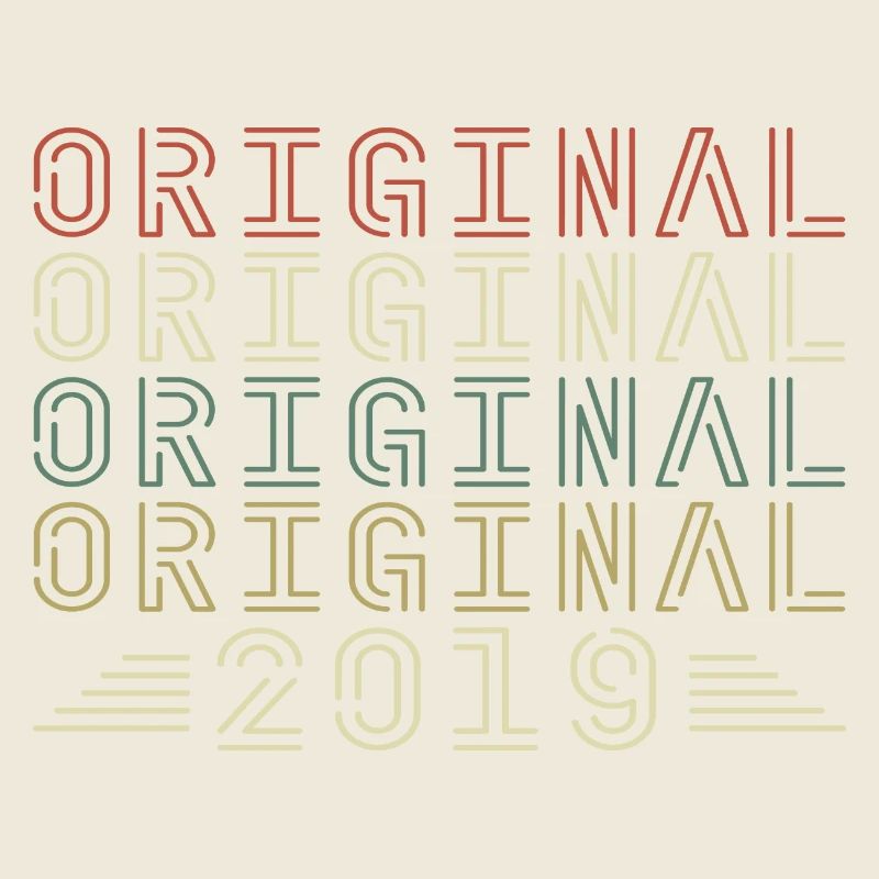 Original 2019 Vintage Retro Geburtstagsgeschenk