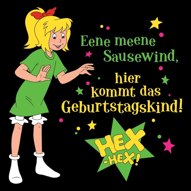 Bibi Blocksberg Geburtstagsdesign Bibi & Spruch