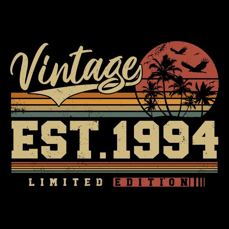 Millésime 1994 Vintage Rétro Anniversaire