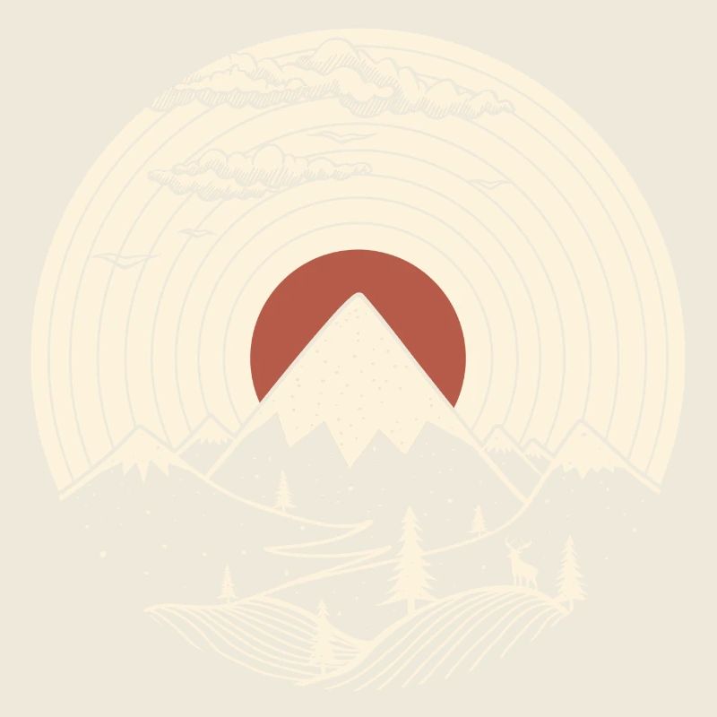 MTN LP Vinyl Mountain Graphic