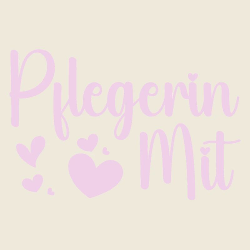 Pflegerin - Herz Symbol - Pflegefachfrau - DANKE