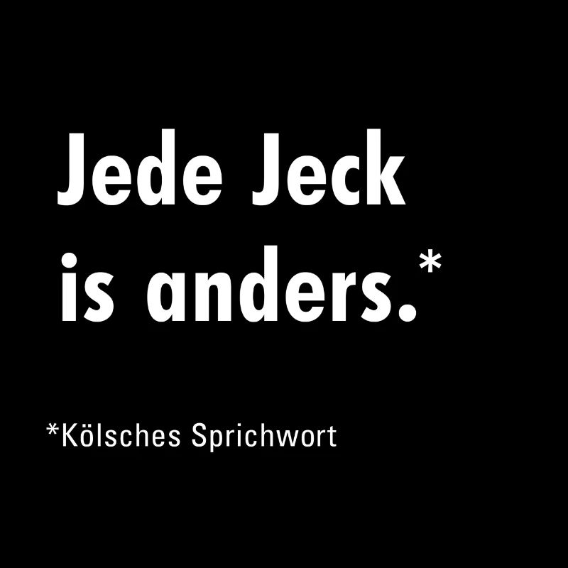 Jede Jeck is anders