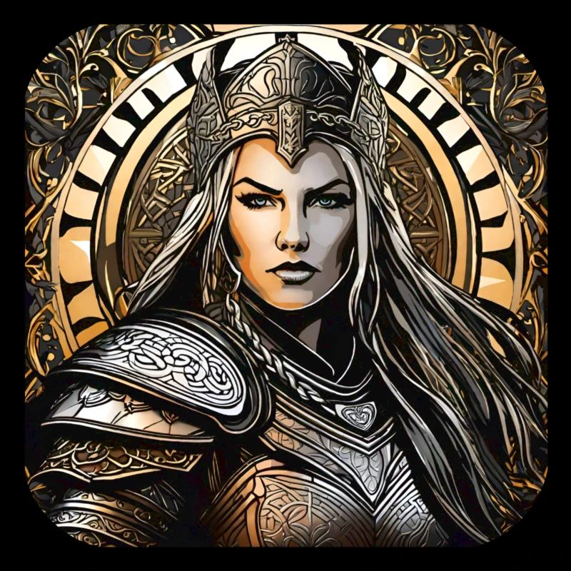 Stolze Wikingerin Germanin Schildmaid