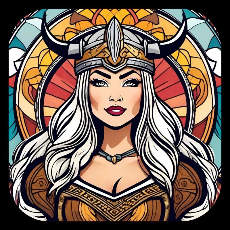 Stolze Wikingerin Germanin Schildmaid