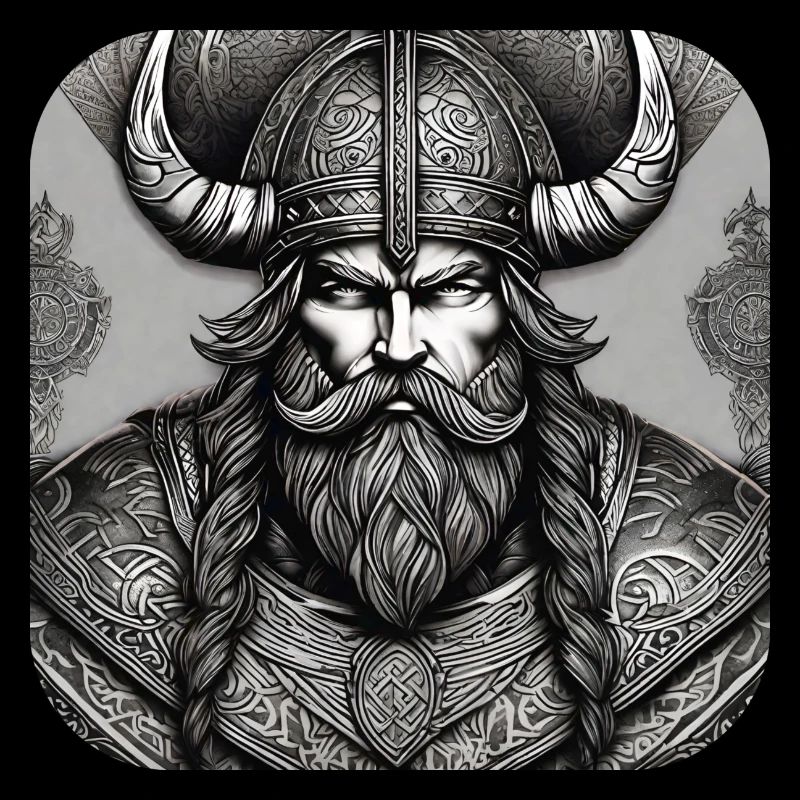 Fier guerrier viking germanique