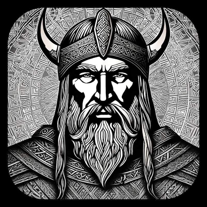Fier guerrier viking germanique