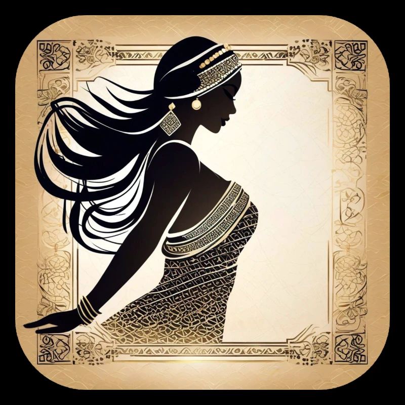 Mystical oriental belly dancer